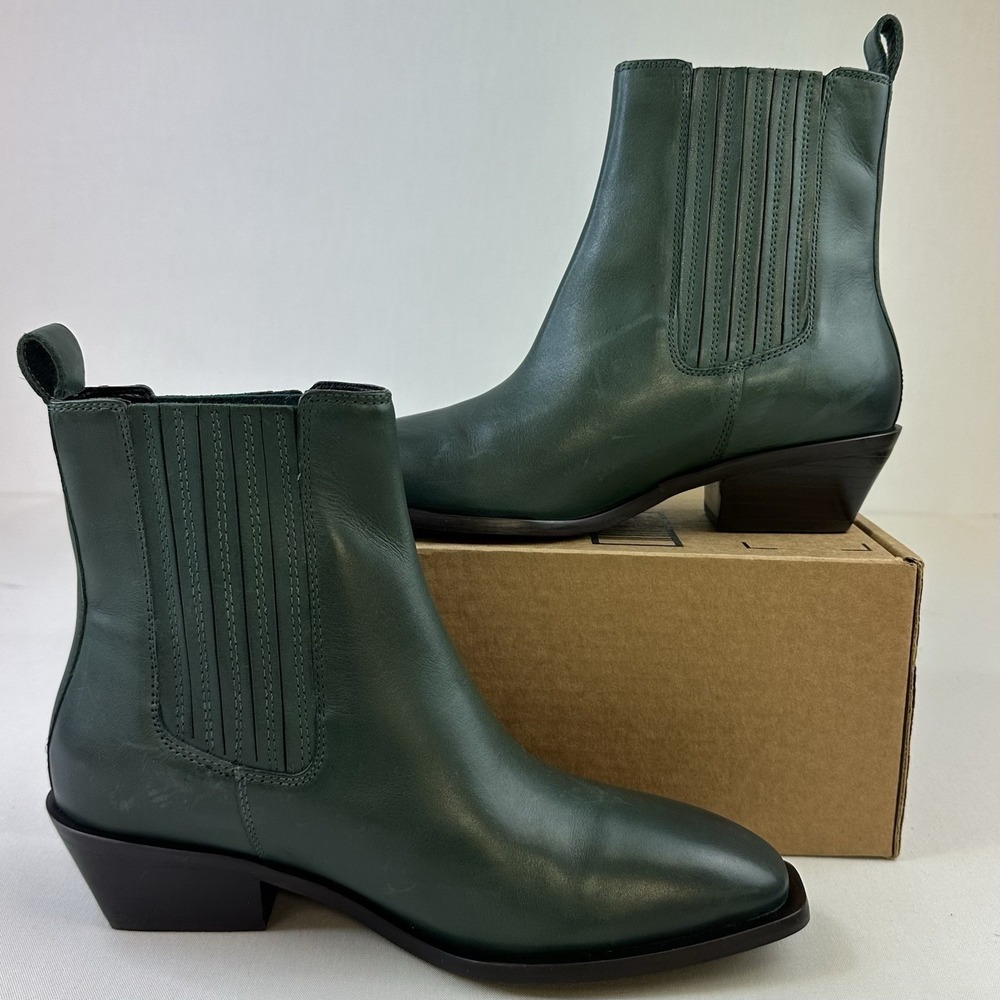 Seychelles‎ Hold Me Down Women's Size 8 Green Leather Boots
